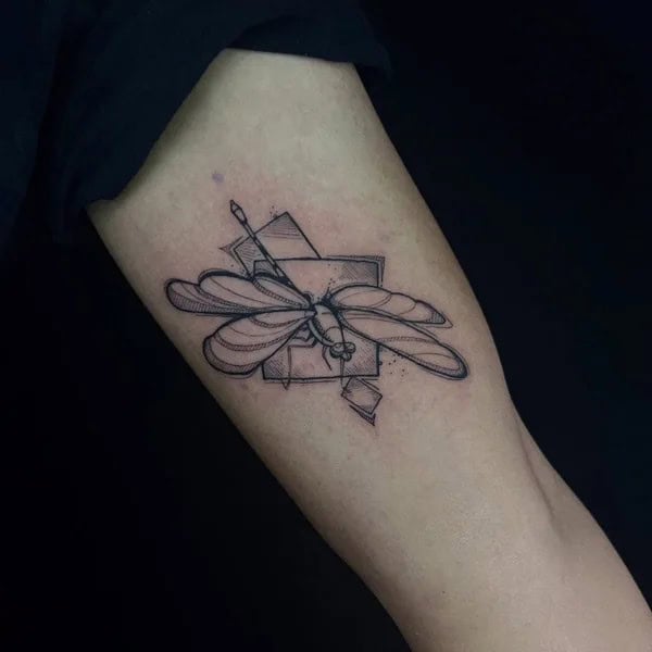 More Sublime Entries Of Dragonfly Tattoos