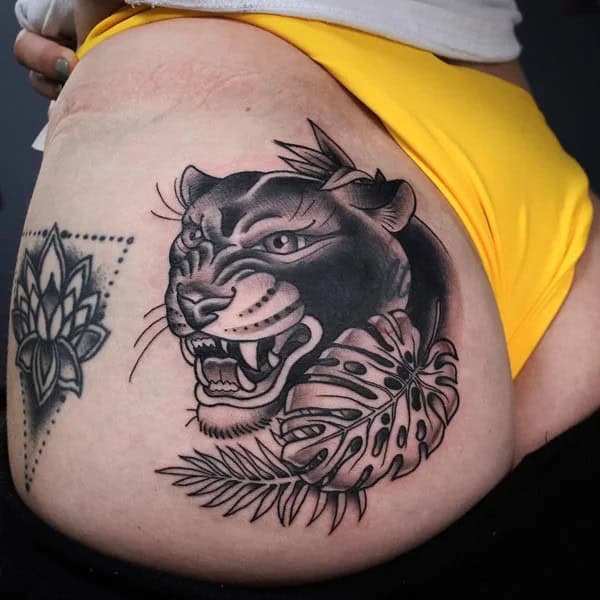 Panther Butt Tattoo