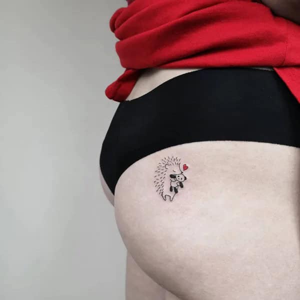 Bite Me Butt Tattoo