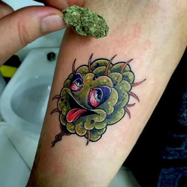 Weed Bud Tattoo