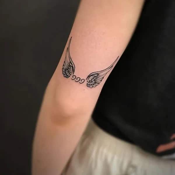 Angel Wings 999 Tattoo