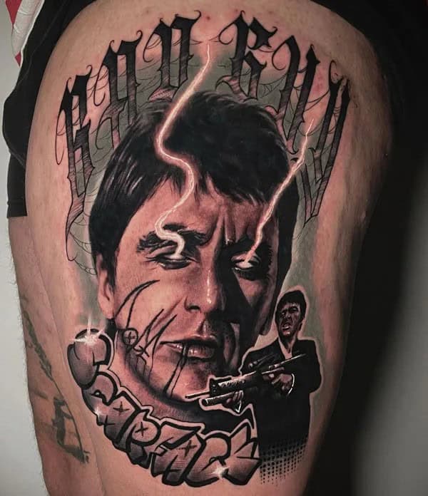 Al Pacino Scarface Tattoo