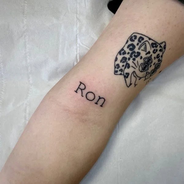 Forearm Name Tattoo