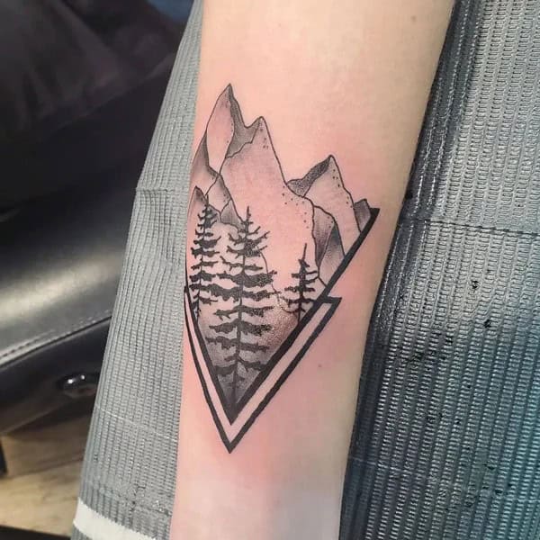 Mountain Pine Tree Tattoo