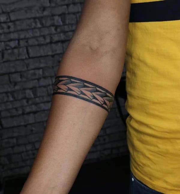 Warrior Tribal Armband Tattoo