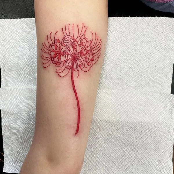 Demon Slayer Spider Lily Tattoo