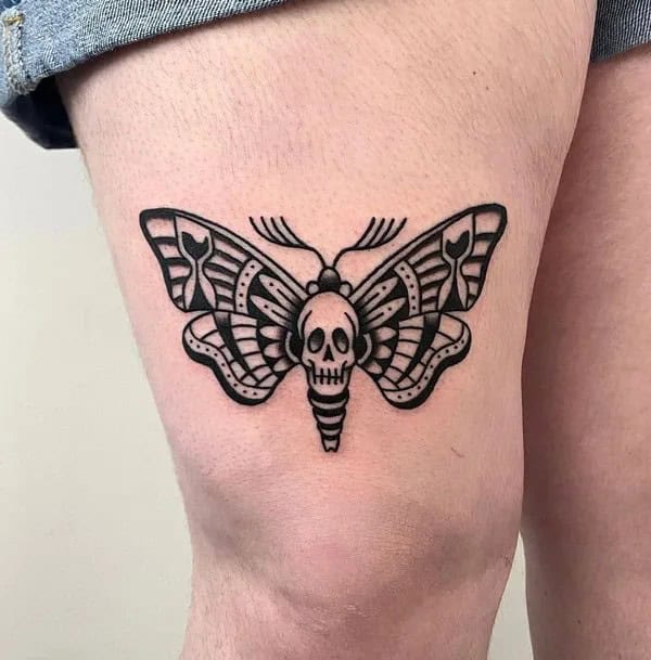 More Death Moth Tattoos That Can’t Be Ignored!