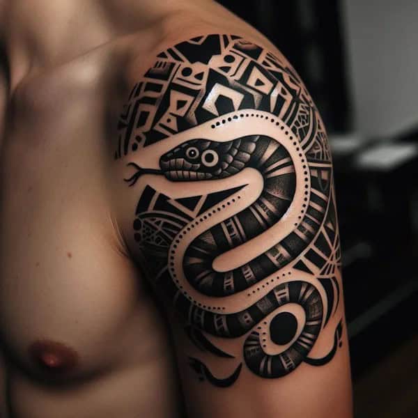 Aztec Snake Tattoo