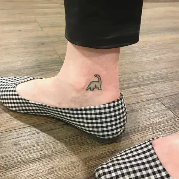 Tiny Dinosaur Tattoo