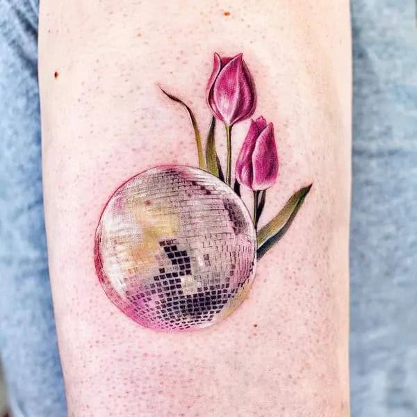 Purple Tulip Tattoo