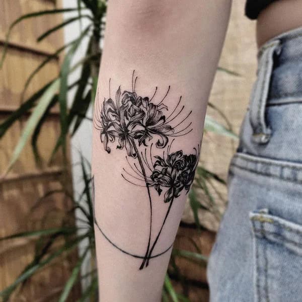 Demon Slayer Spider Lily Tattoo