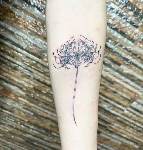 Demon Slayer Spider Lily Tattoo