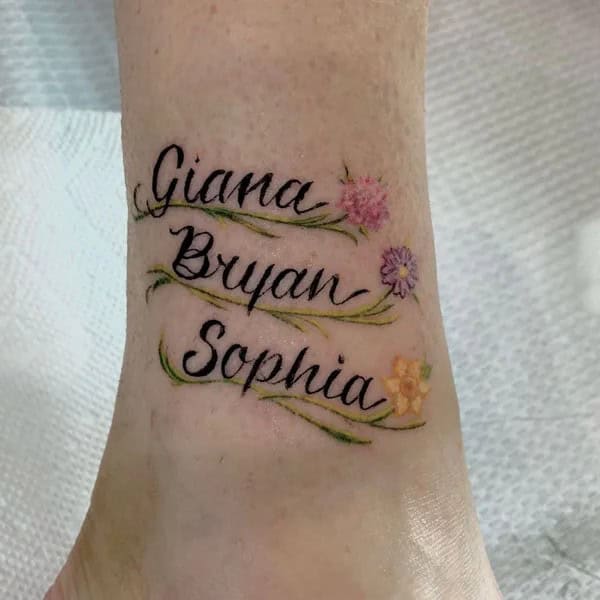 Child Name Tattoo