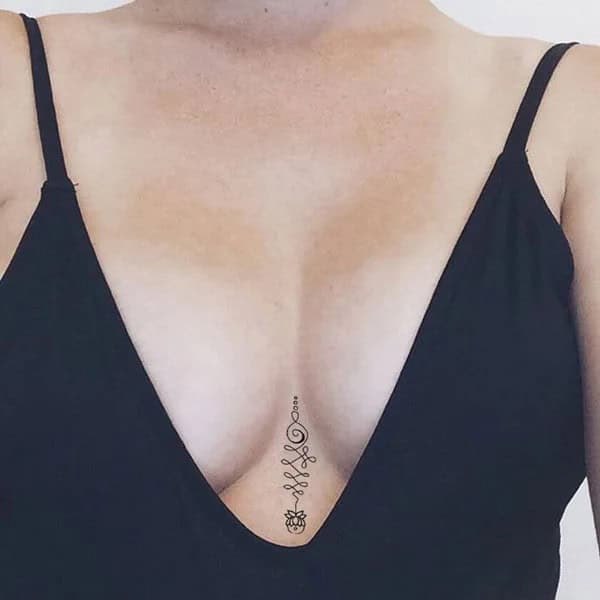 Small Sternum Tattoo