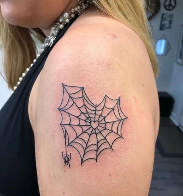 Spider Web Prison Tattoo