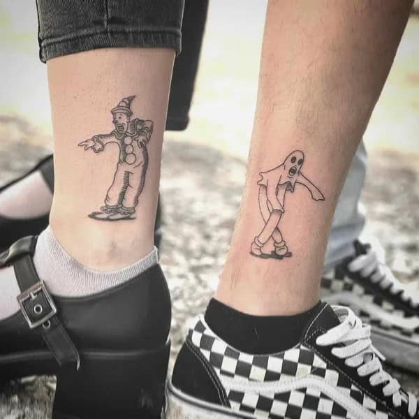 Ghost Couple Tattoo