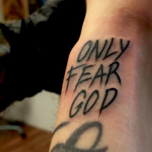 Only Fear God Tattoo