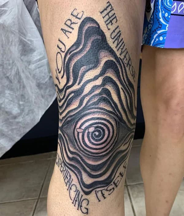 Eyeball Knee Tattoo