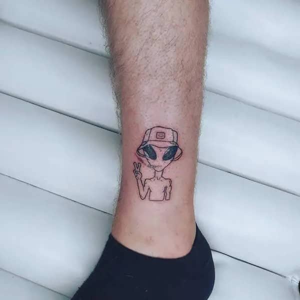 Funny Alien Tattoo