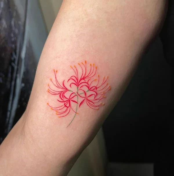 Demon Slayer Spider Lily Tattoo