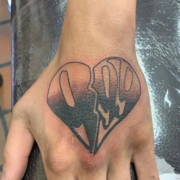 999 Heart Tattoo