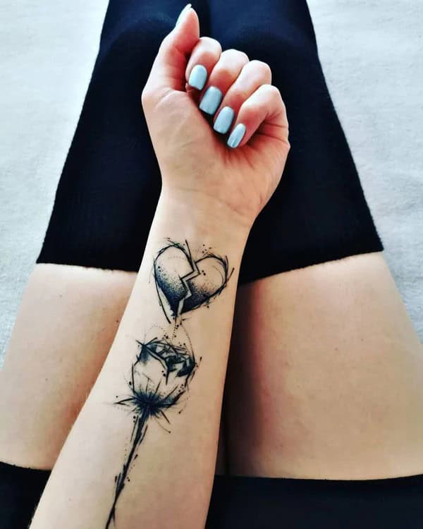 More Broken Heart Tattoos To Wear This Year