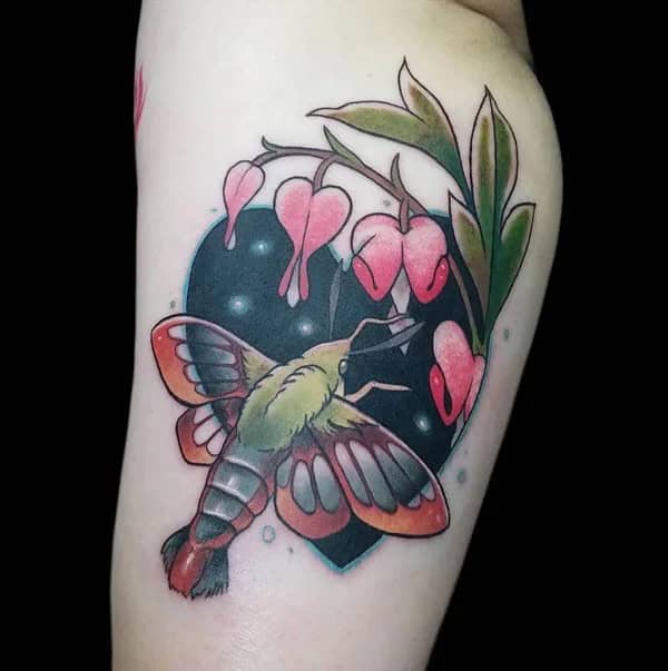 Hummingbird Moth Tattoo