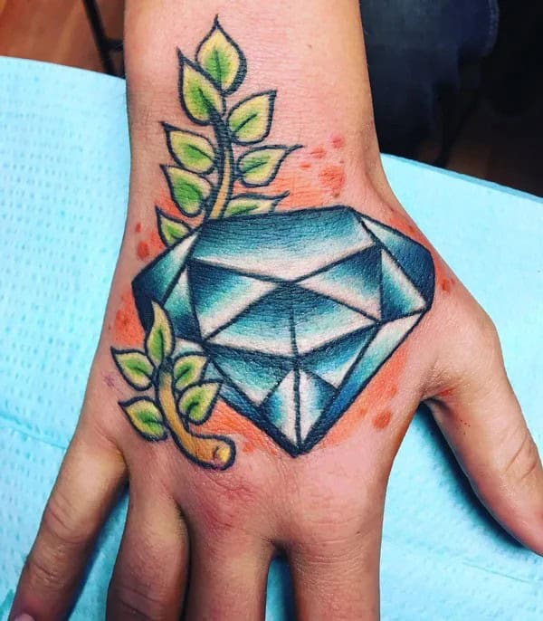 Diamond Hand Tattoo