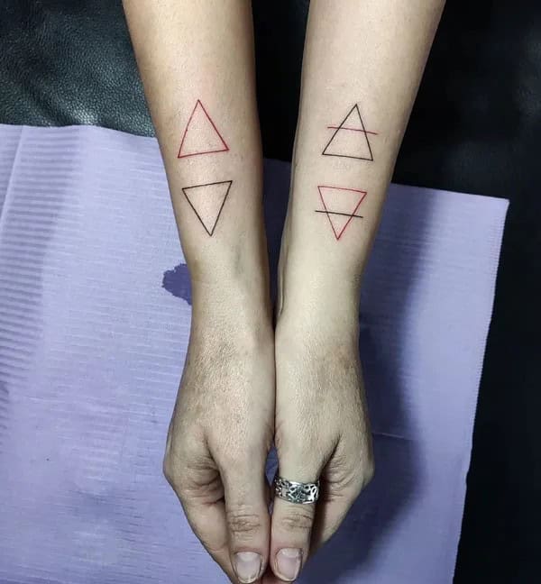 Heart “As above, so below” Tattoo