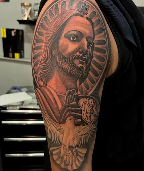 San Judas Flag Tattoo