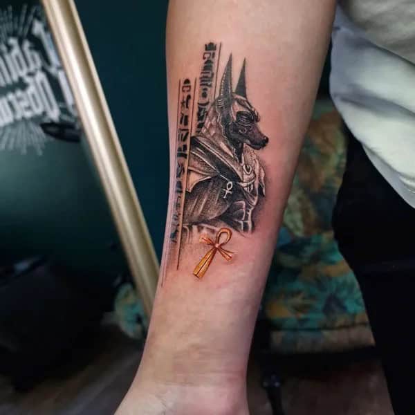 Small Anubis Tattoo