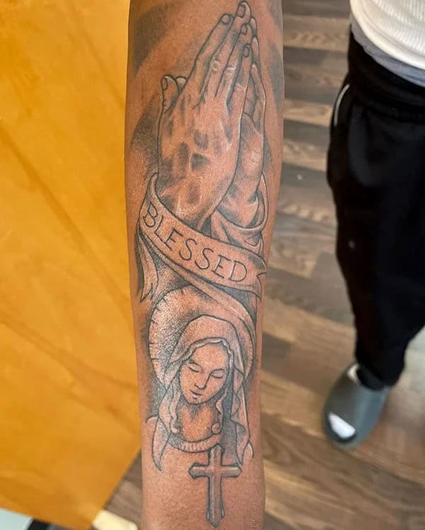 Blessed Virgin Mary Tattoo