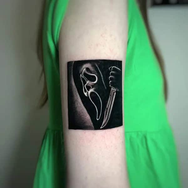 Scream Wrist Tattoo