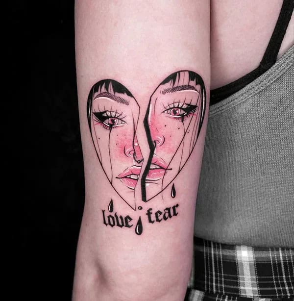 More Notable No Love Tattoo Designs You Would Like To Choose!