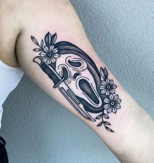 Scream Wrist Tattoo