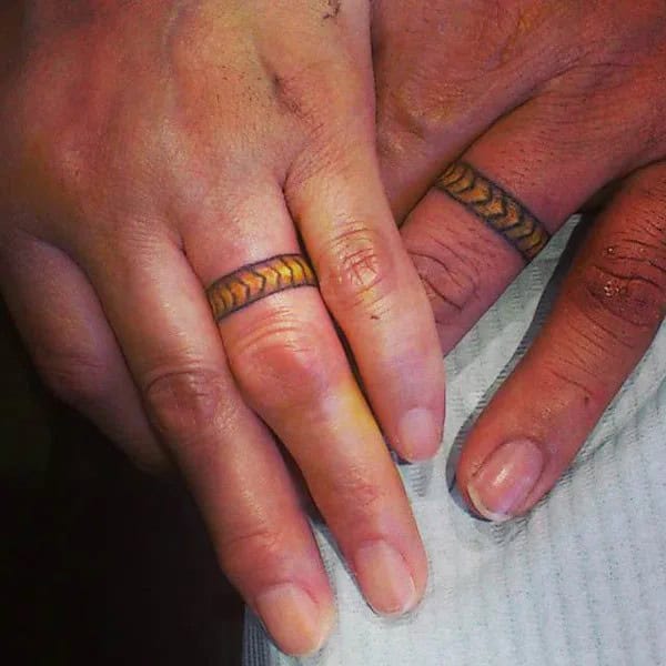 Realistic Wedding Ring Tattoo