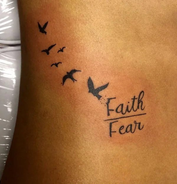 “Faith Over Fear” Cancer Tattoo