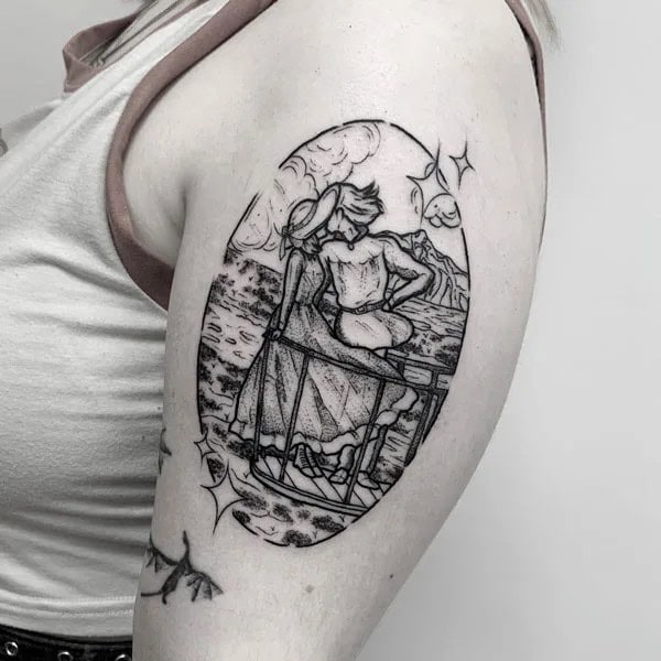 Sleeve Howl’s Moving Castle Tattoo