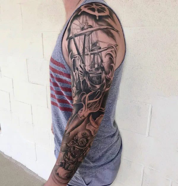 Nautical Sleeve Tattoo