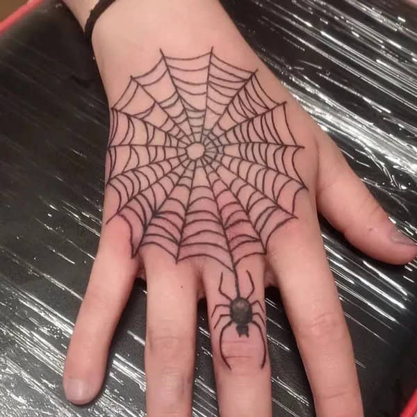 Spider Web Prison Tattoo