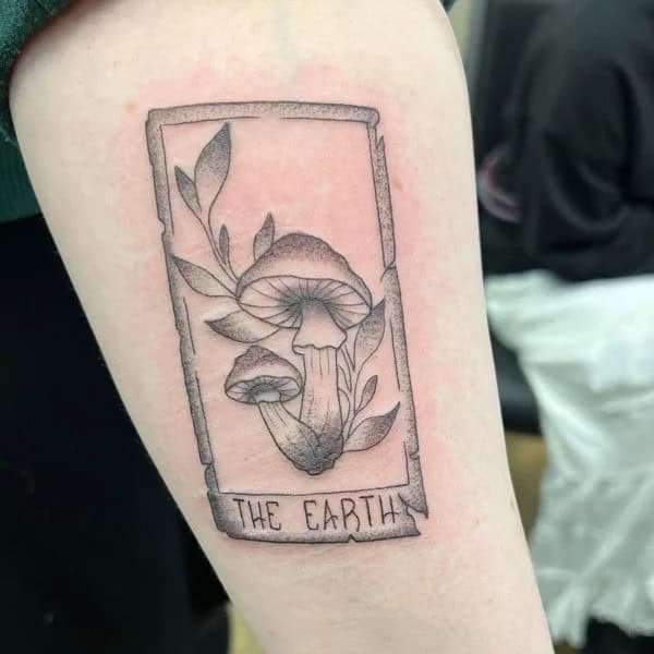 Simple Tarot Card Tattoo