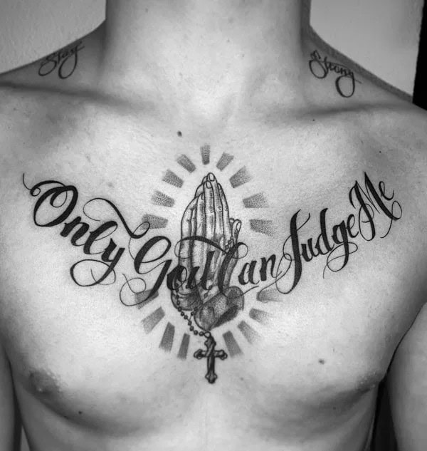 More Unique “Only God Can Judge Me” Tattoos To Take Inspiration From