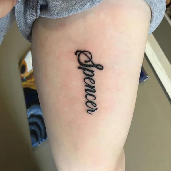 Forearm Name Tattoo