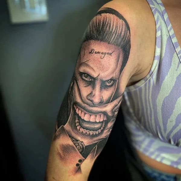 Jared Leto Joker Tattoo