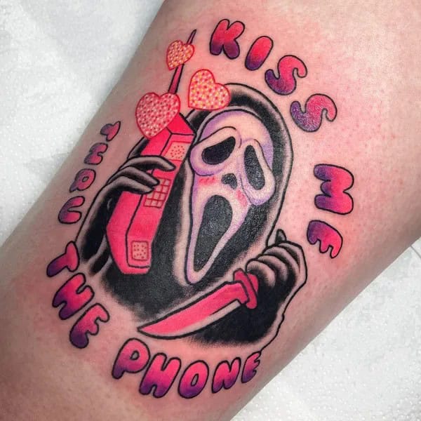 Scream Wrist Tattoo