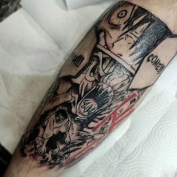 “Jujutsu Kaisen” Neck Tattoo