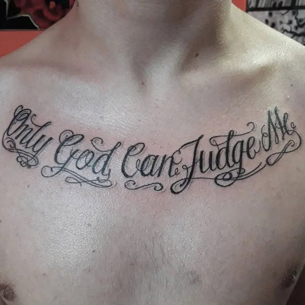 More Unique “Only God Can Judge Me” Tattoos To Take Inspiration From