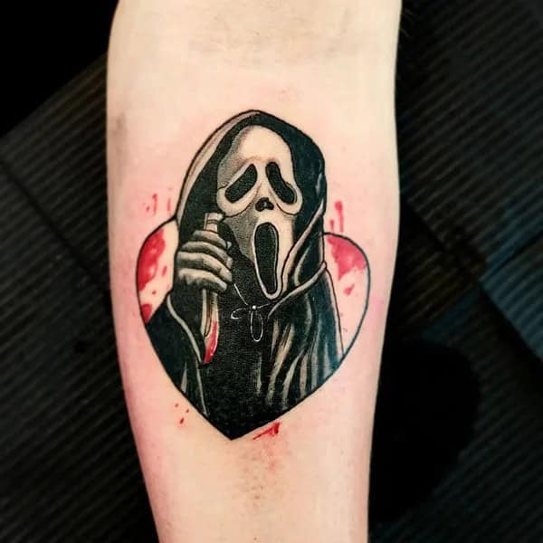 Scream Wrist Tattoo