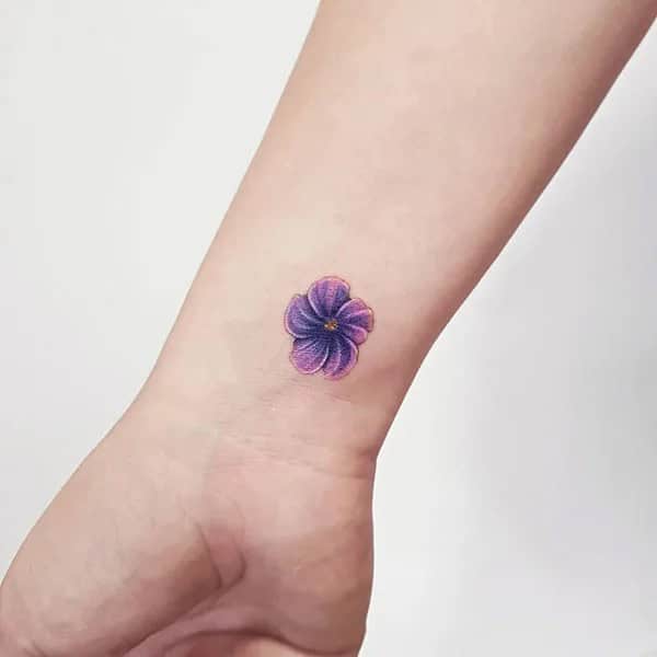 Violet Tattoo on Wrist