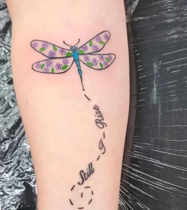 More Sublime Entries Of Dragonfly Tattoos